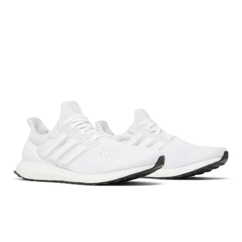 Mens Size 8.5 - adidas Ultra Boost 1.0 DNA Triple White Running Shoes HQ4202 NEW